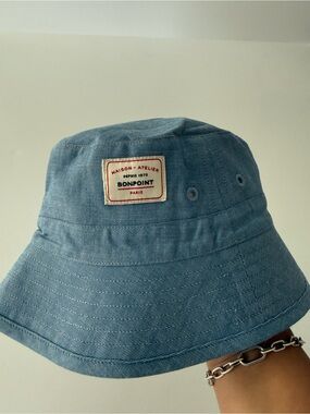 Bompoint Blue organic cotton bob piob
